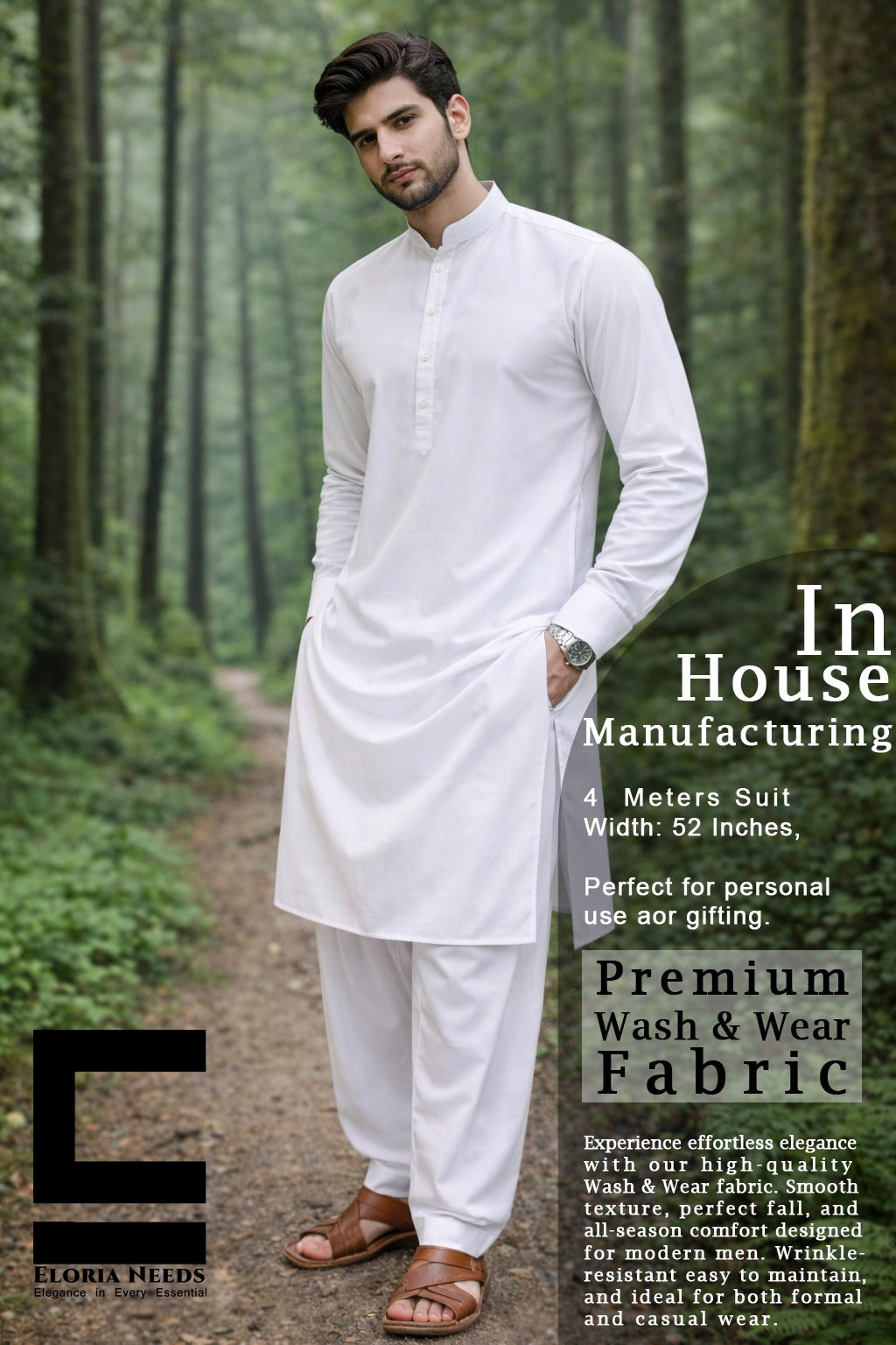 Eloria Needs In House Manufacturing Primium Wash & Wear