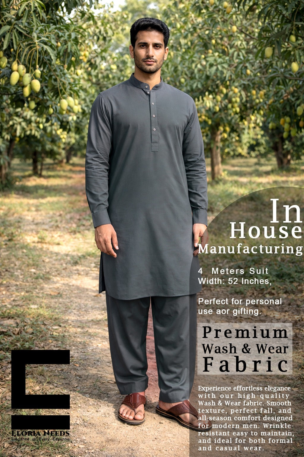 Eloria Needs In House Manufacturing Primium Wash & Wear