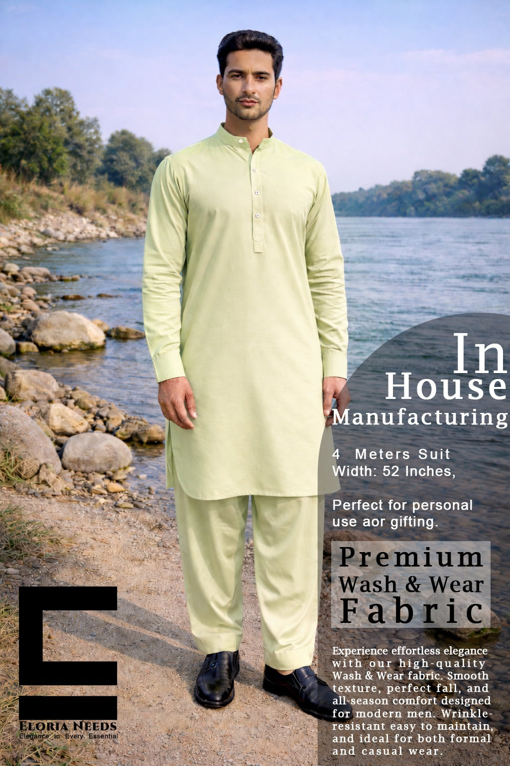 Eloria Needs In House Manufacturing Primium Wash & Wear