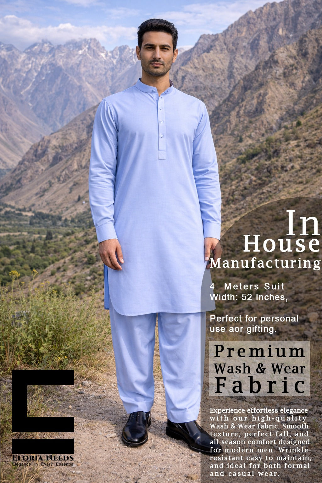 Eloria Needs In House Manufacturing Primium Wash & Wear