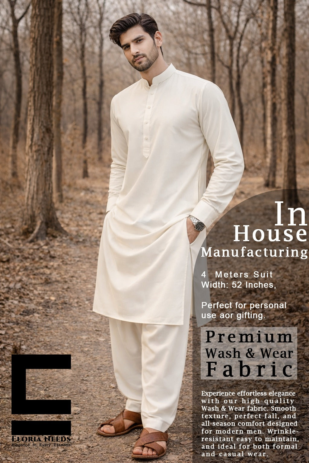 Eloria Needs In House Manufacturing Primium Wash & Wear