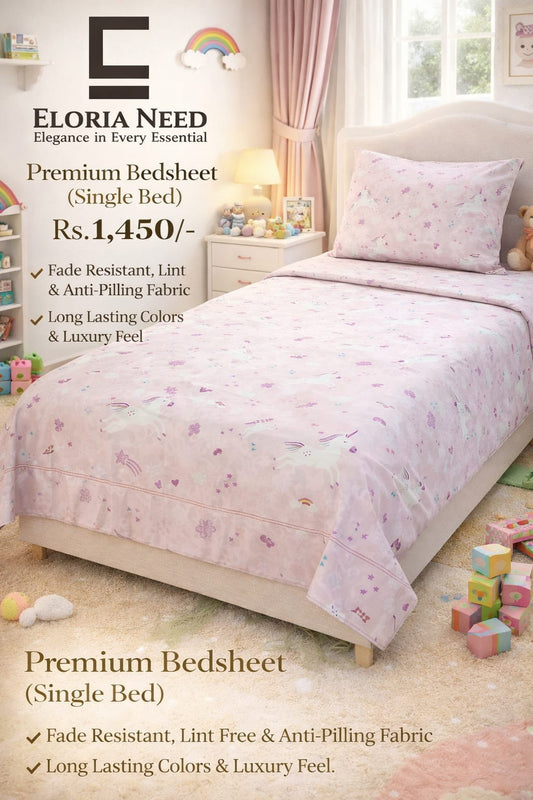 Eloria Need premium Bedsheet (Single Bed )