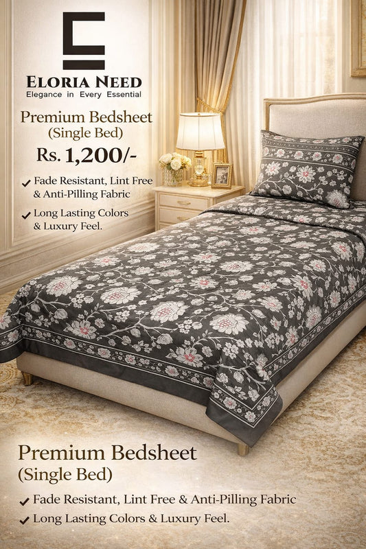 Eloria Need premium Bedsheet (Single Bed )