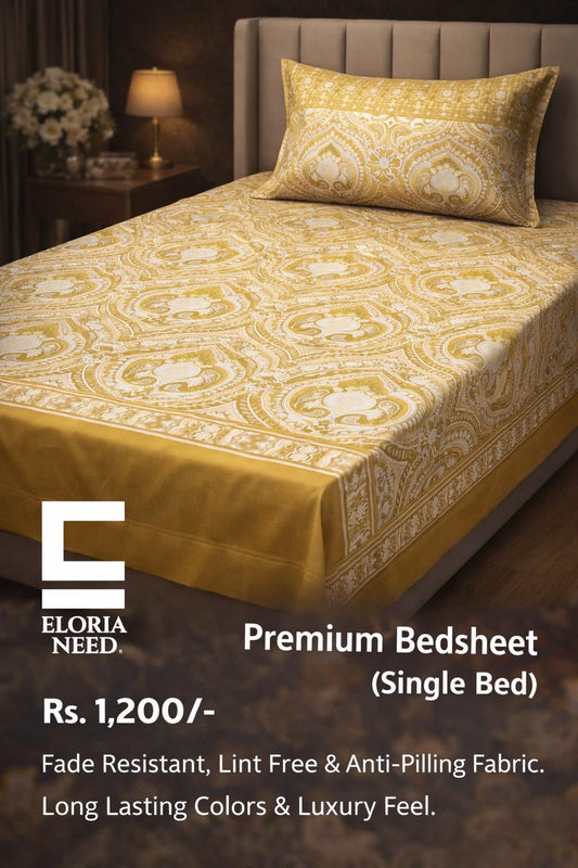 Eloria Need premium Bedsheet (Single Bed )