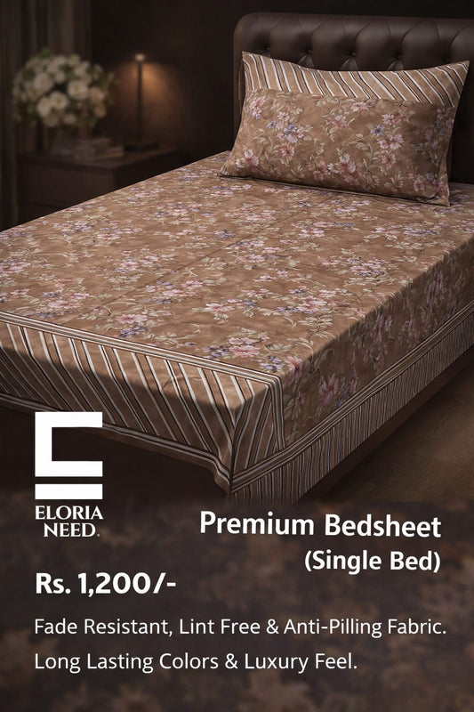 Eloria Need premium Bedsheet (Single Bed )