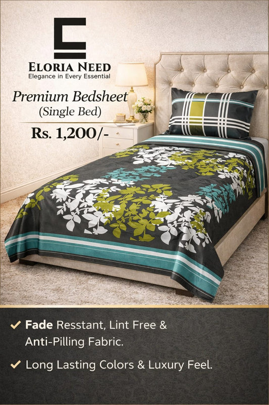 Eloria Need premium Bedsheet (Single Bed )